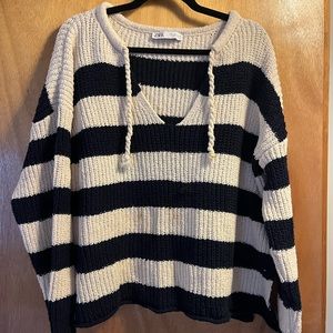 Zara chunky striped sweater